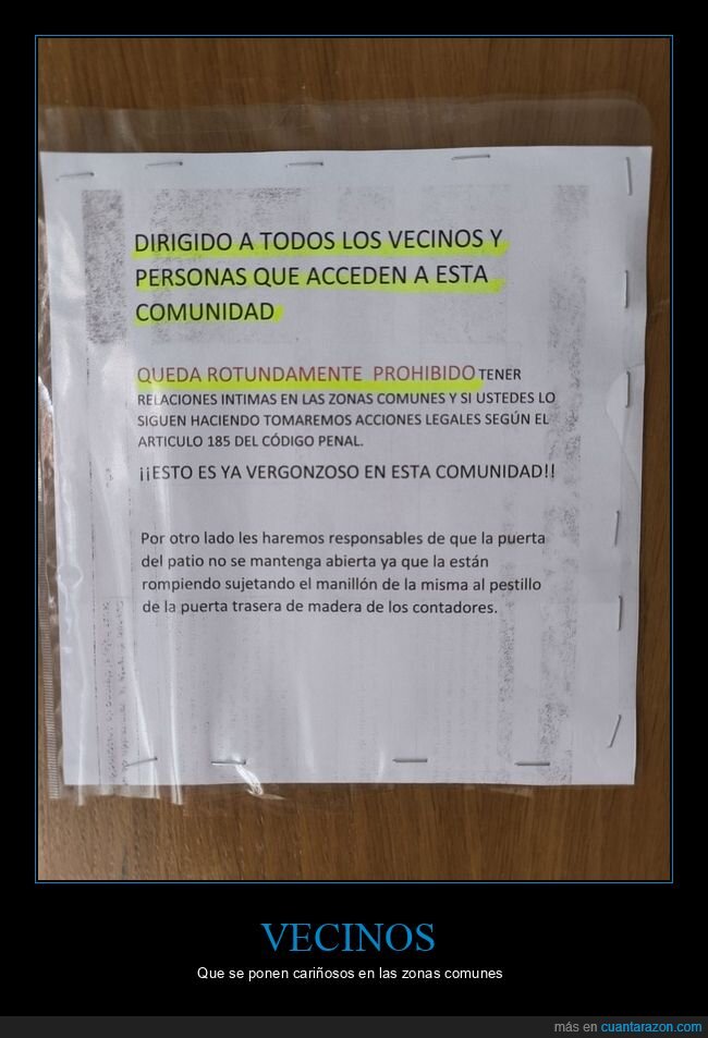 vecinos,carteles