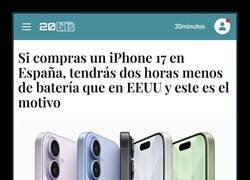 Enlace a Dos horas menos de batería