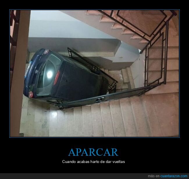 coches,escaleras,wtf
