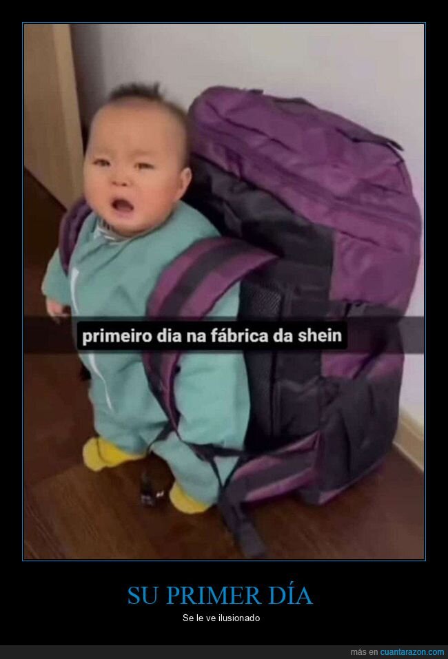 fábrica,mochila,niño,primer día,shein