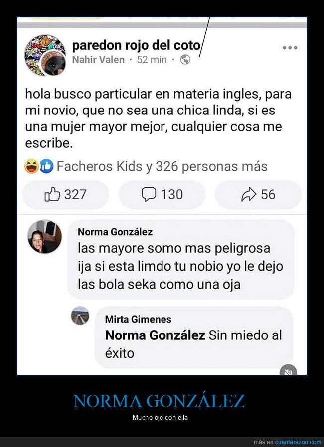 comentarios,mayores,profesora