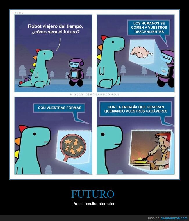 comer,dinosaurios,futuro,humanos