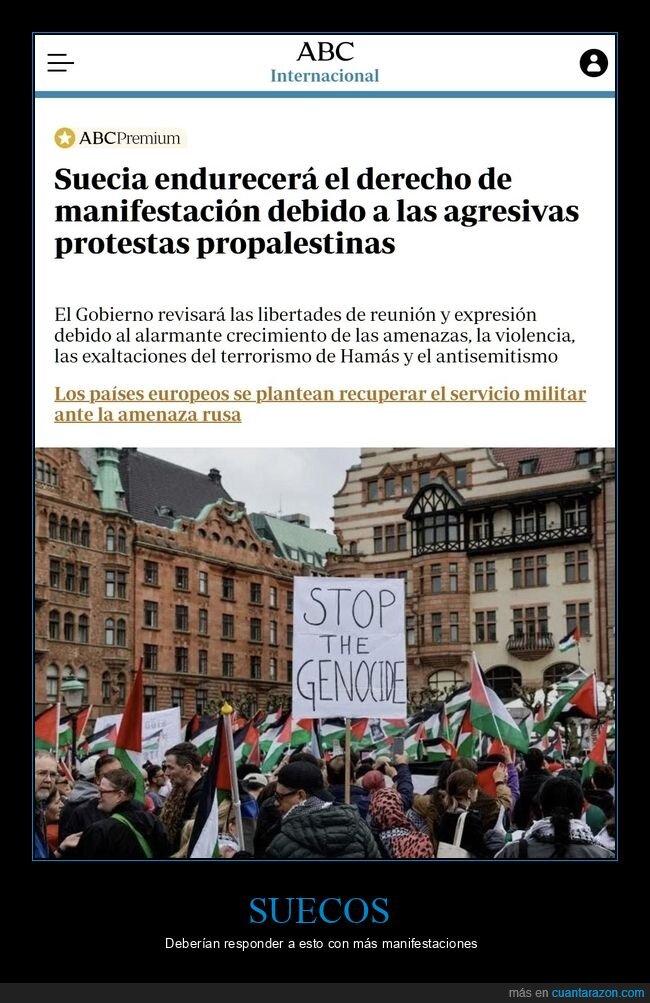 suecia,manifestación,palestina