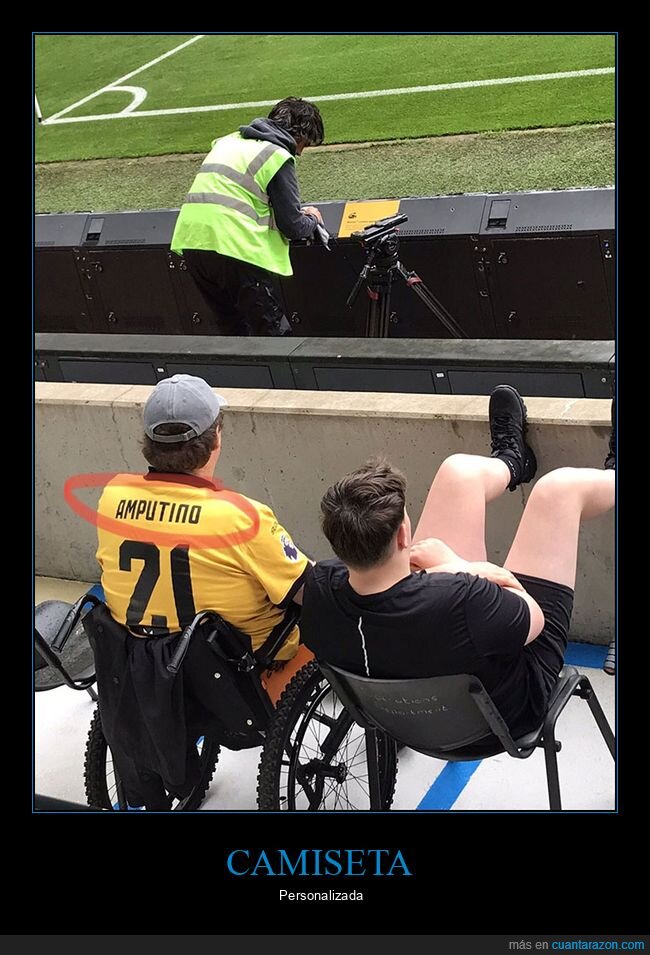 amputino,camiseta,silla de ruedas