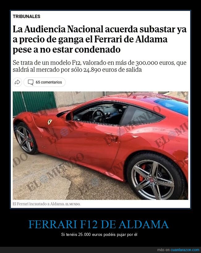 ferrari,aldama,subasta