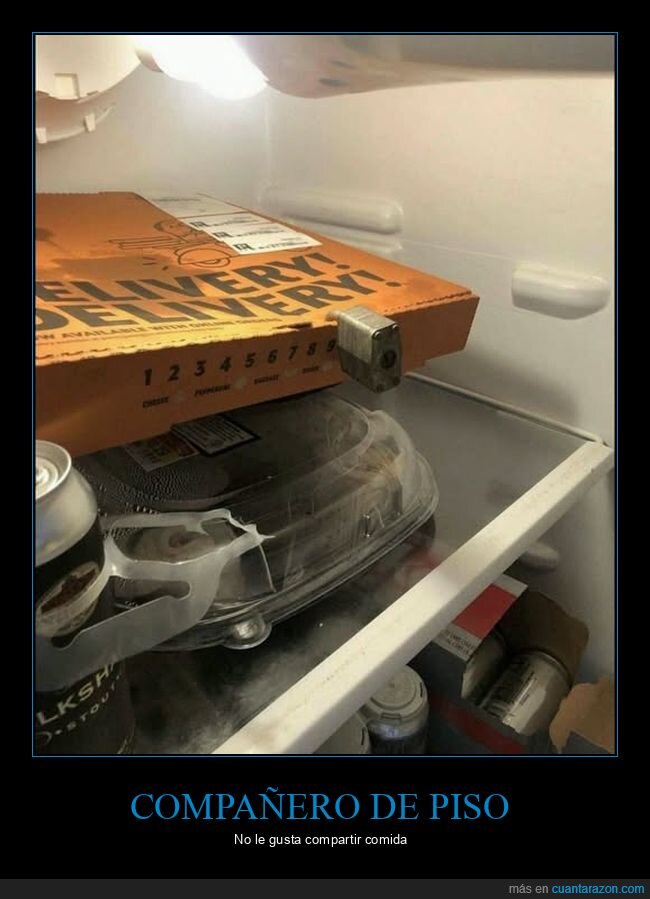 pizza,caja,candado