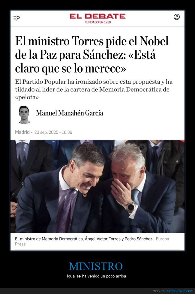 nobel de la paz,pedro sánchez,políticos