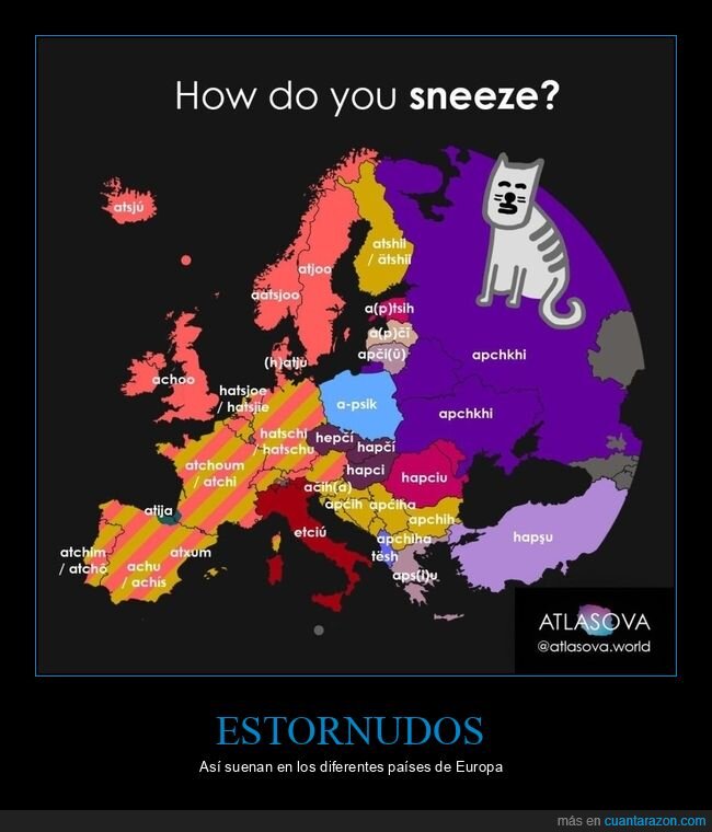 estornudos,países,europa