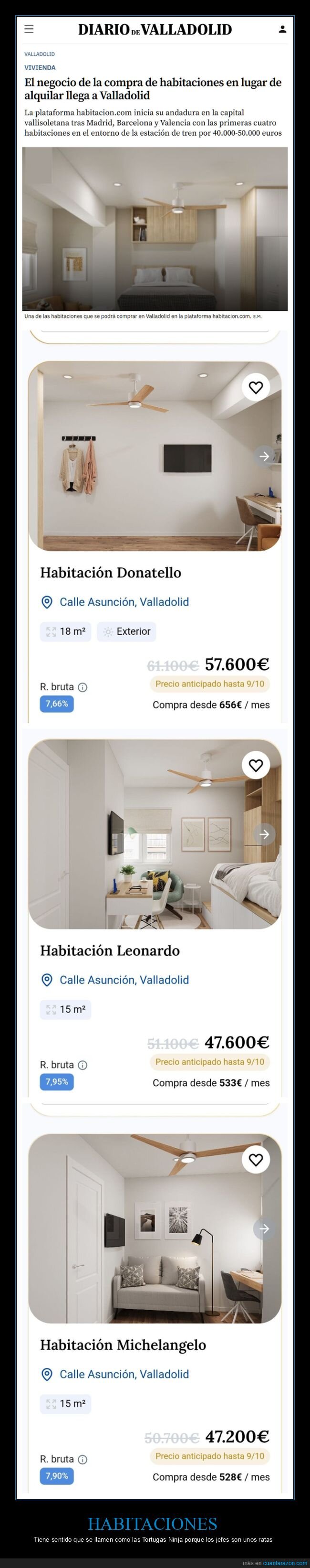 habitaciones,venta