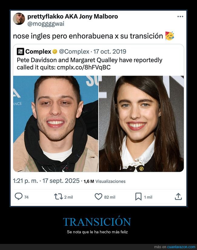 margaret qualley,parecidos,pete davidson