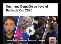 Enlace a Lamine Yamal no se llevó el Balón de Oro...