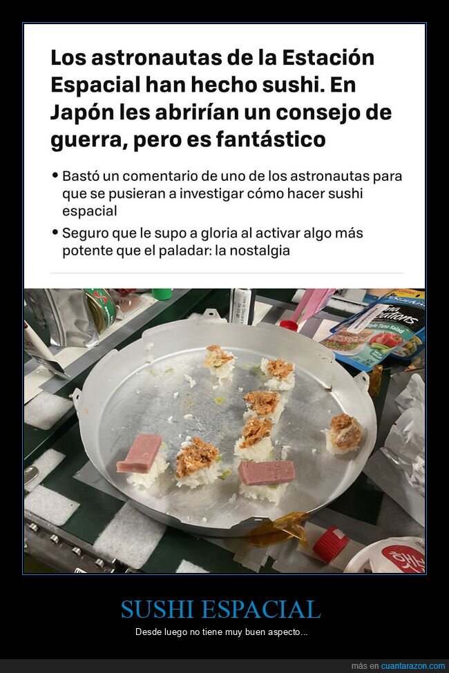 estación espacial internacional,sushi