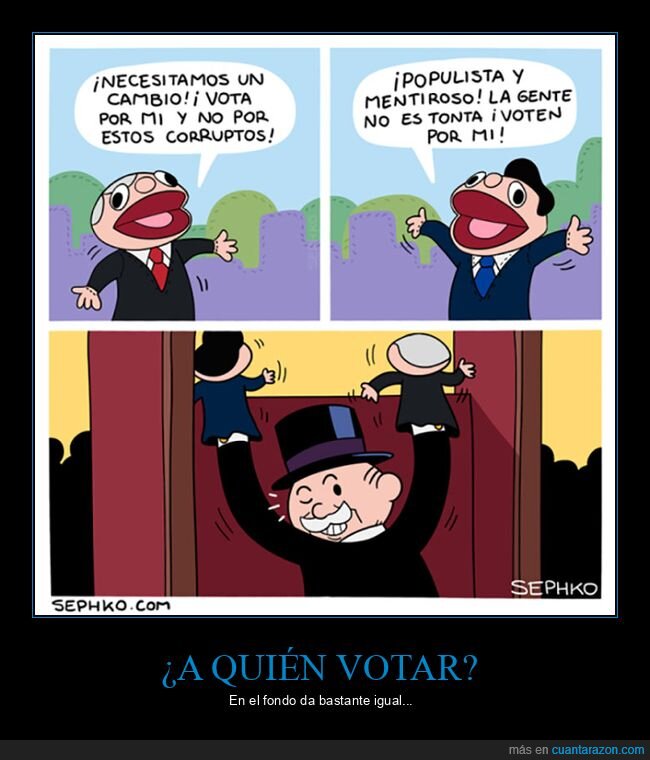 marionetas,políticos,votar