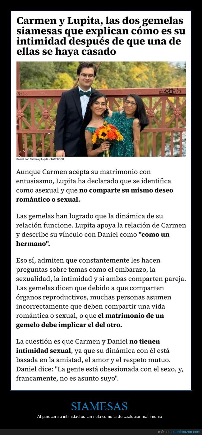 casarse,intimidad,siamesas