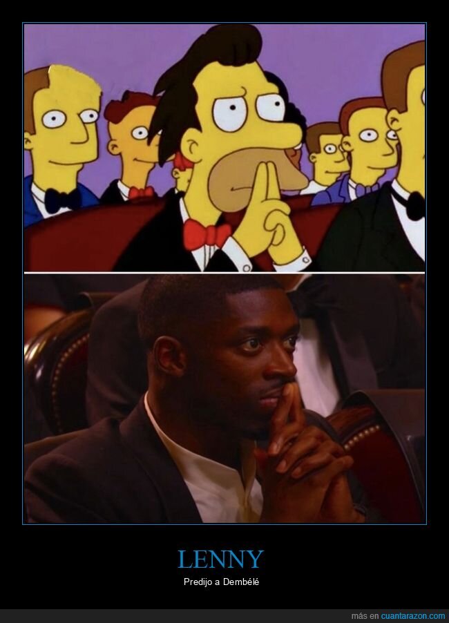 lenny,dembélé,simpsons,parecidos