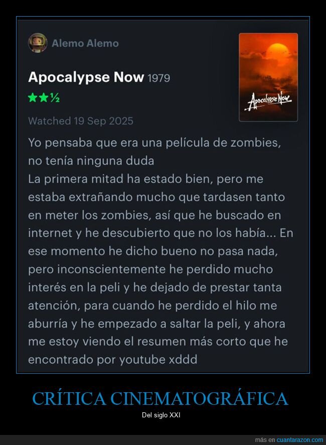 apocalipsis now,reseña