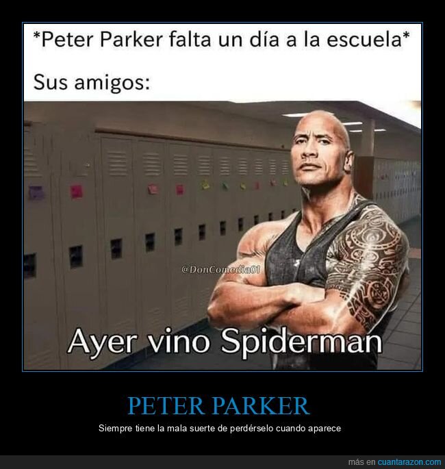 peter parker,faltar,spiderman