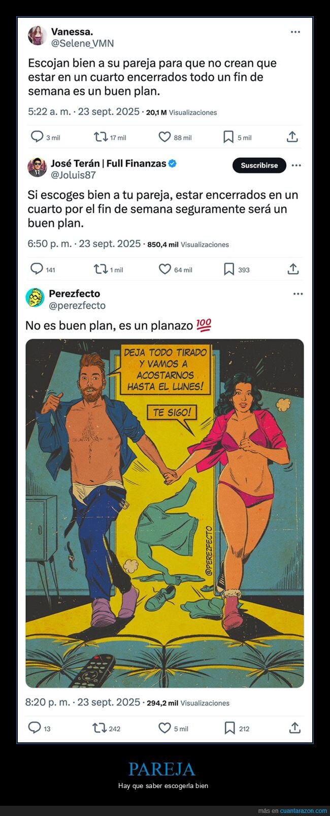 encerrados,escoger,fin de semana,pareja,plan