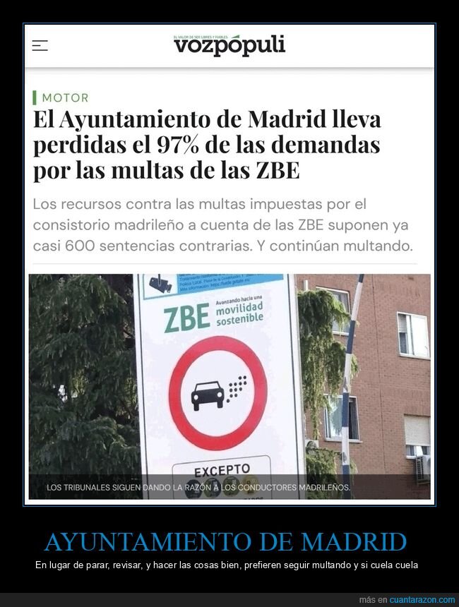 ayuntamiento de madrid,multas,zbe