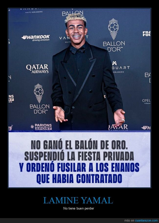 balón de oro,enanos,fiesta,lamine yamal