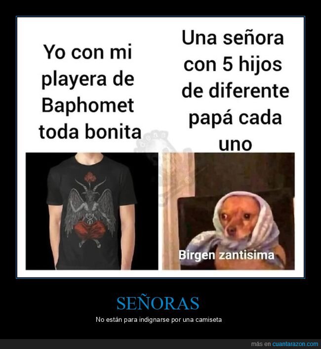 camiseta,baphomet,señora,hijos