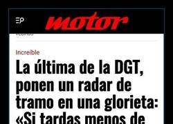 Enlace a Una rotonda que hay que tomar con cronómetro