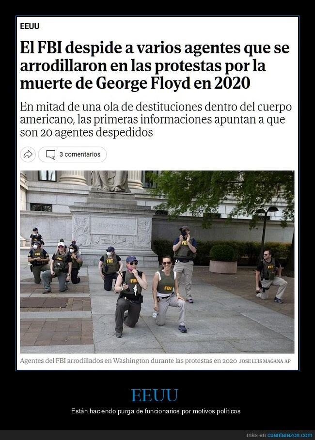 fbi,despidos,george floyd