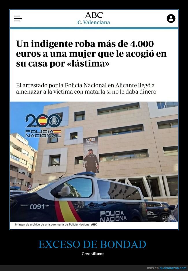 indigente,robo,acoger,casa