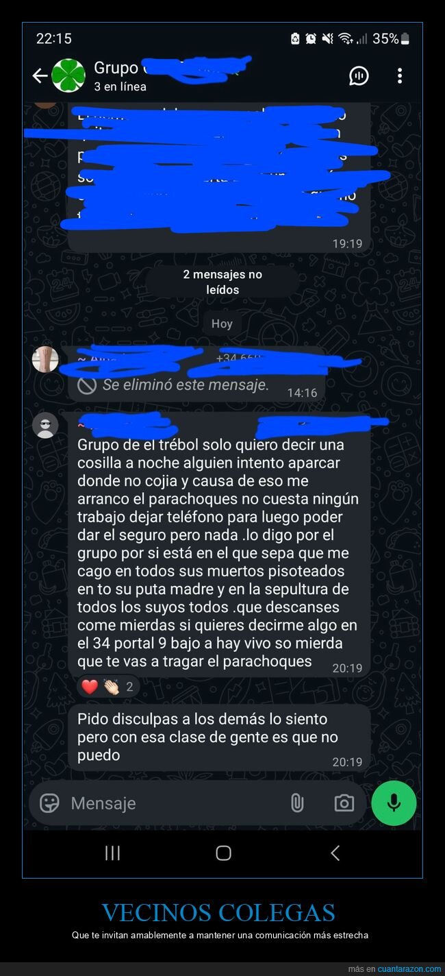 vecinos,coche,parachoques