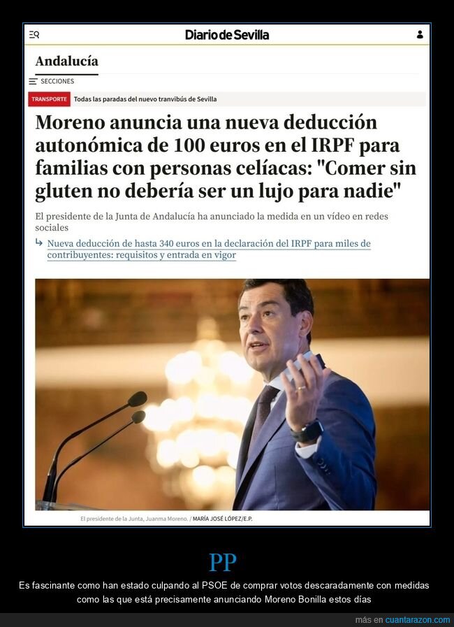 moreno bonilla,impuesto,celíacos