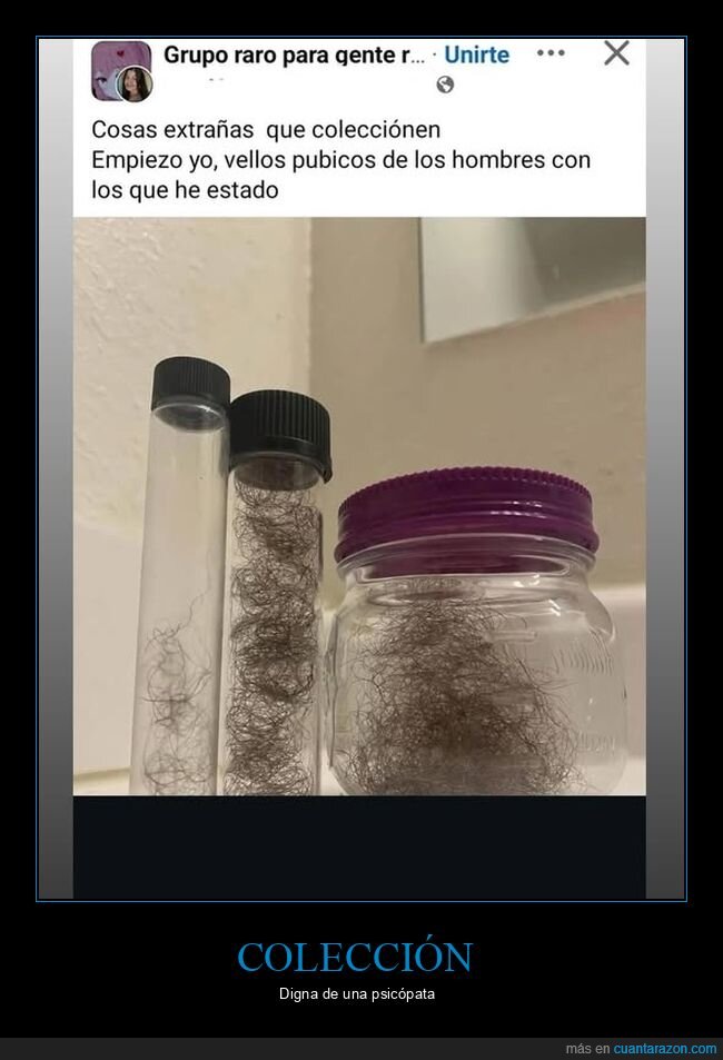 colección,vellos púbicos,wtf