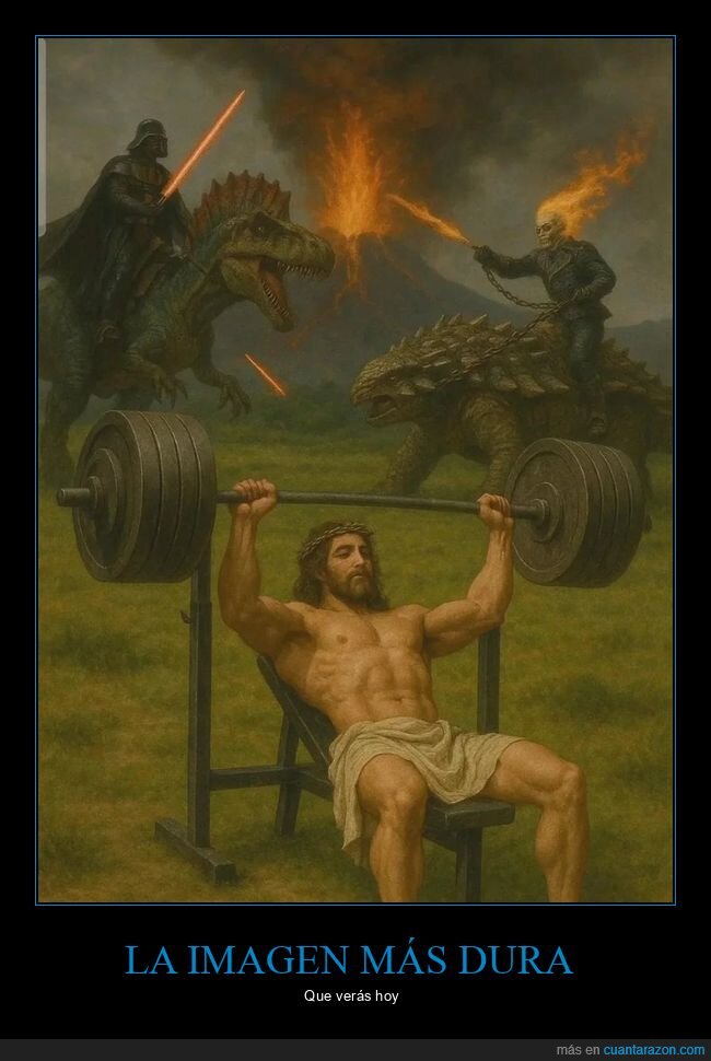 darth vader,dinosaurios,jesús,motorista fantasma,wtf