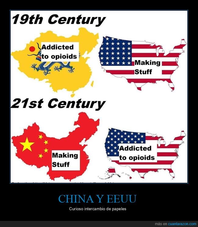 ahora,antes,china,eeuu,opioides