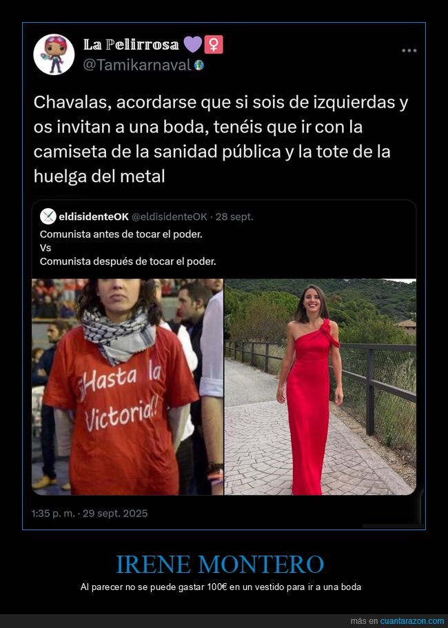 irene montero,boda,vestido