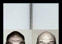 Enlace a Caras que se corresponden a las de un cuaderno