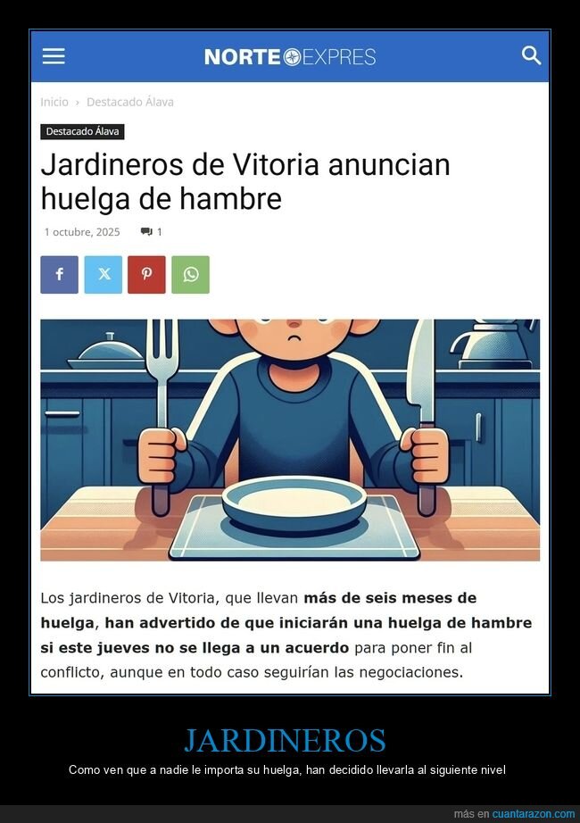 jardineros,huelga de hambre