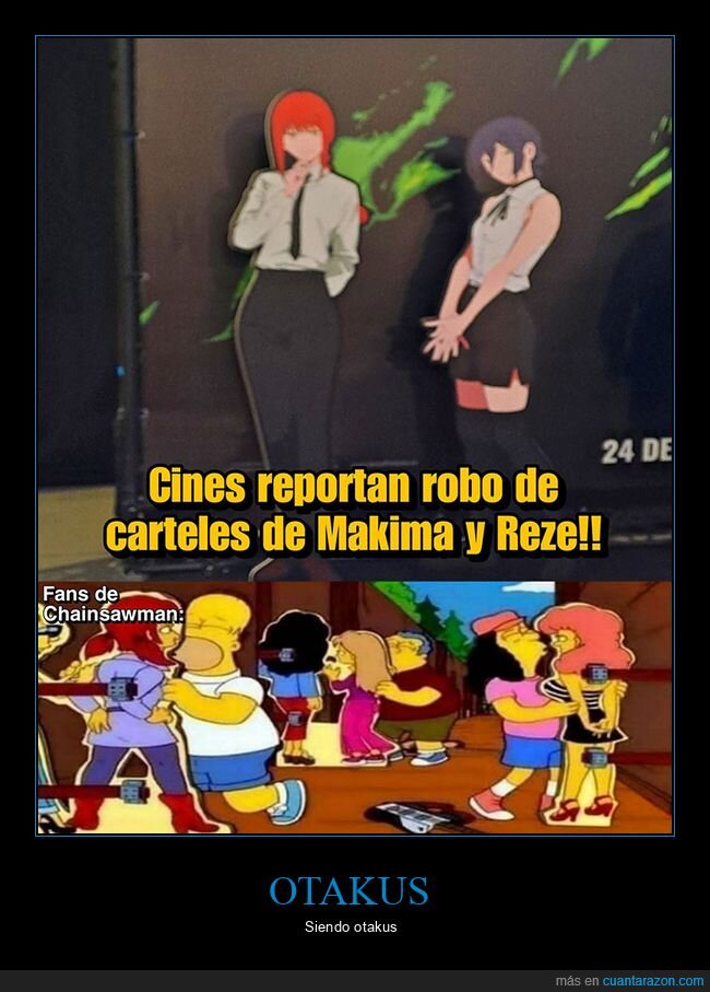 carteles,chainsawman,otakus,robo