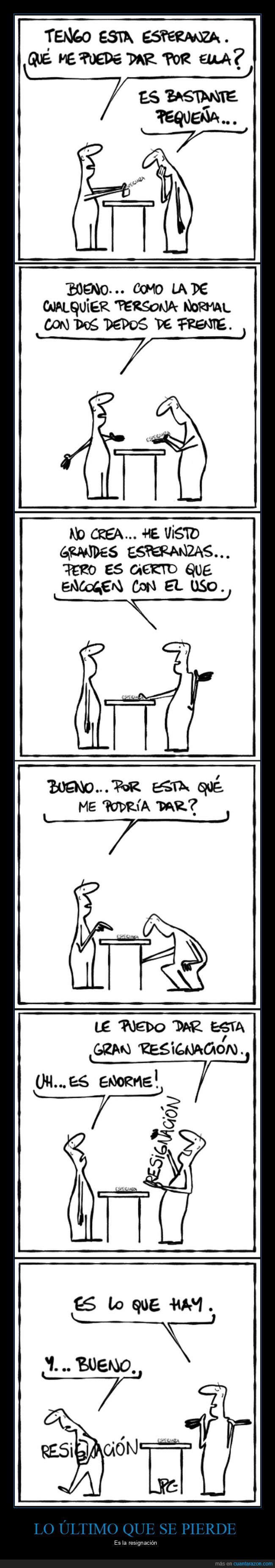 esperanza,resignación