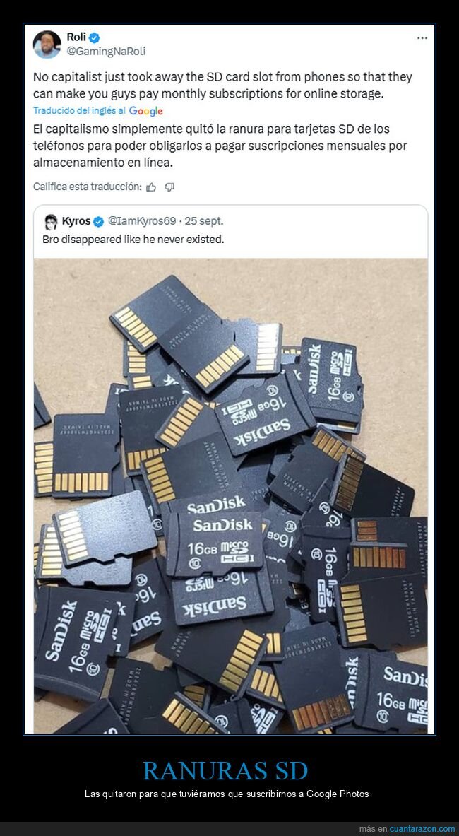 ranuras,tarjetas sd,móviles