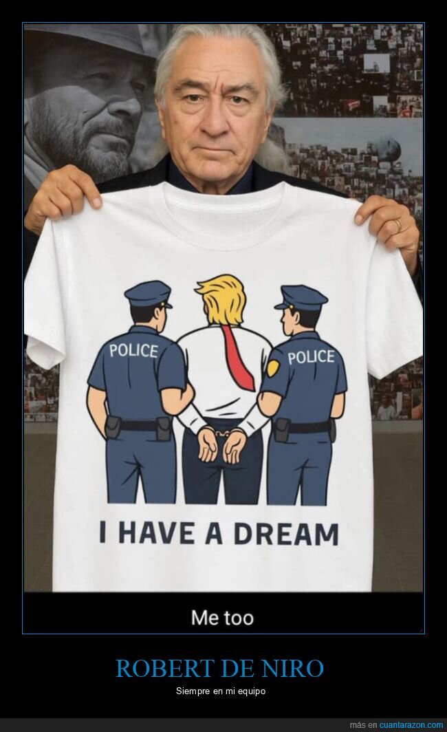 robert de niro,donald trump,camiseta