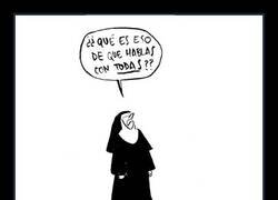 Enlace a Monja indignada