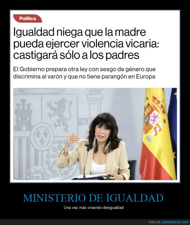 ministerio de igualdad,padres
