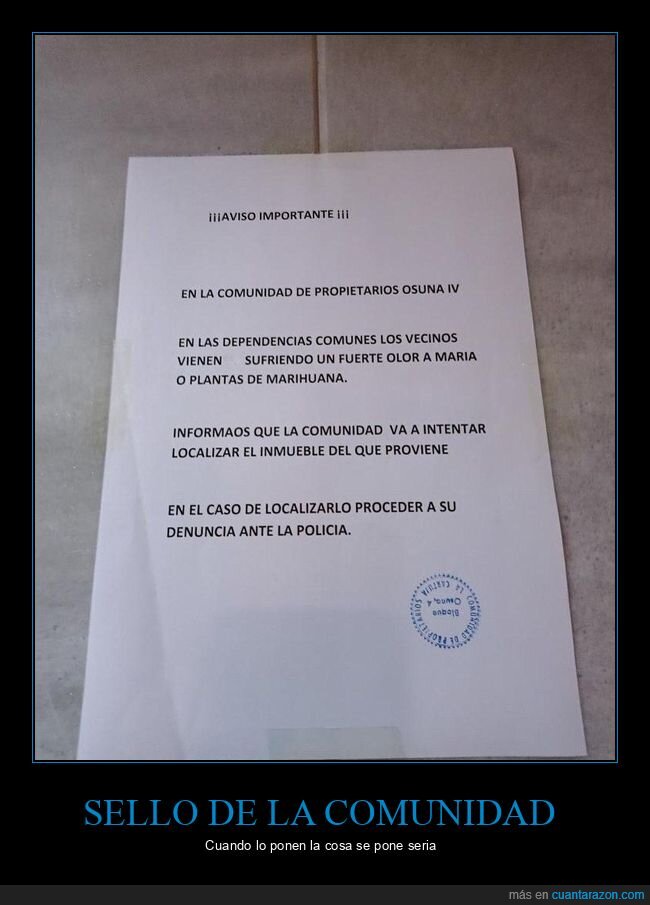 carteles,vecinos,olor