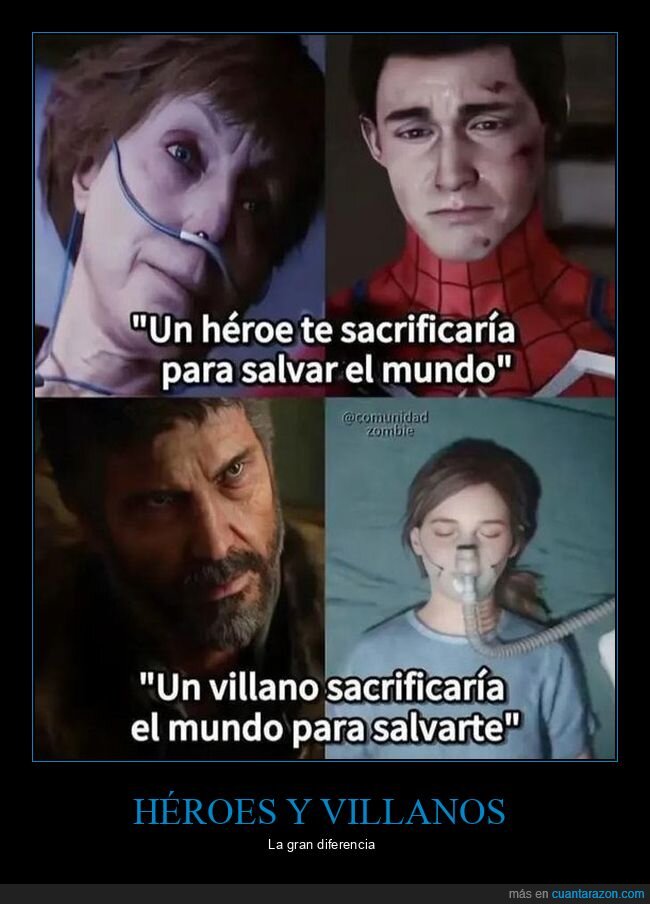 héroes,villanos,sacrificar,salvar
