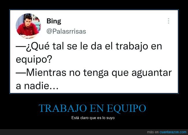 trabajo en equipo,aguantar