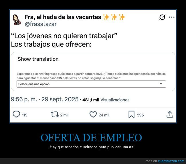 cobrar,oferta de empleo,salario