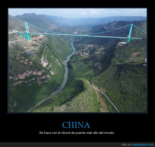 china,puente,récord