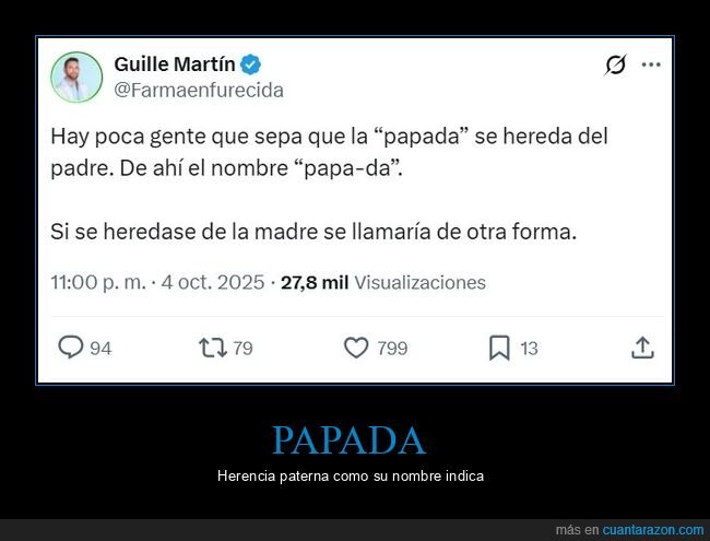 papada,heredar,padre