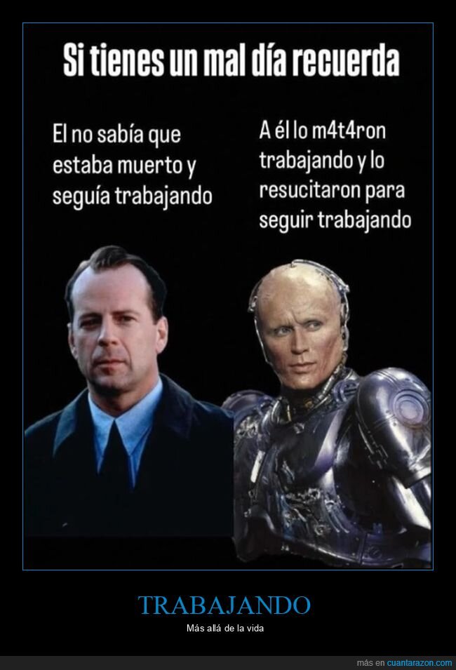 el sexto sentido,robocop,trabajo