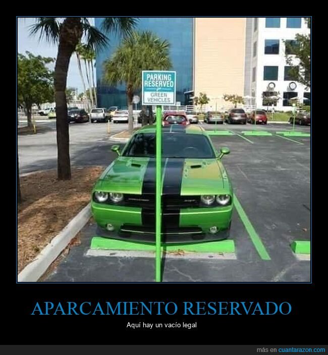 coches,reservado,verde